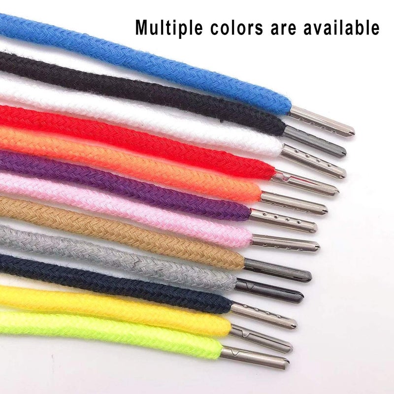 Luckkyme 20 Pack Replacement Drawstrings Drawcords for Pants Sweatpants Hoodies Scrubs Jackets Shorts Tool 53" Long (White) - Image 2